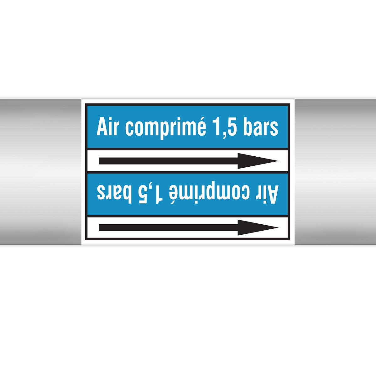Marqueurs en rouleau continu, sans pictogramme - Air comprimé 1.5 bars (product francophone)