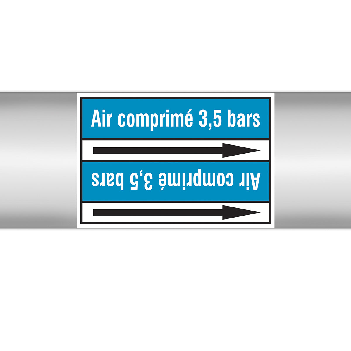 Marqueurs en rouleau continu, sans pictogramme - Air comprimé 3.5 bars (produit francophone)