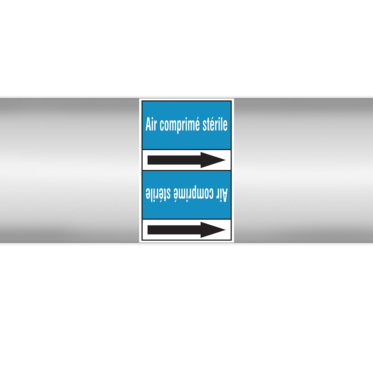 Marqueurs en rouleau continu, sans pictogramme - Air comprimé stérile (produit francophone)