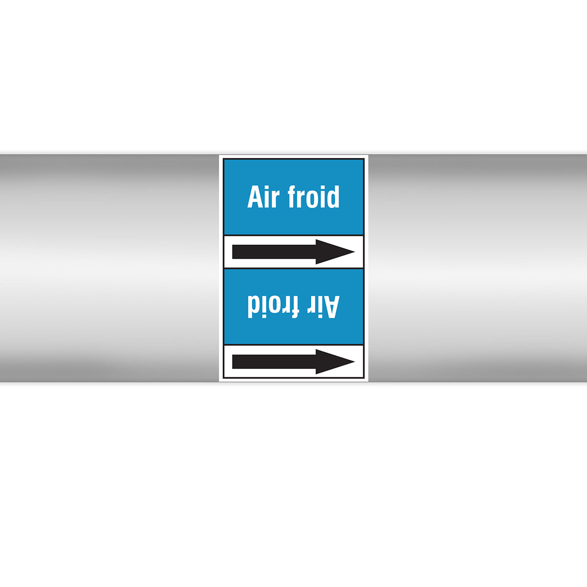 Marqueurs en rouleau continu, sans pictogramme - Air froid (product francophone)