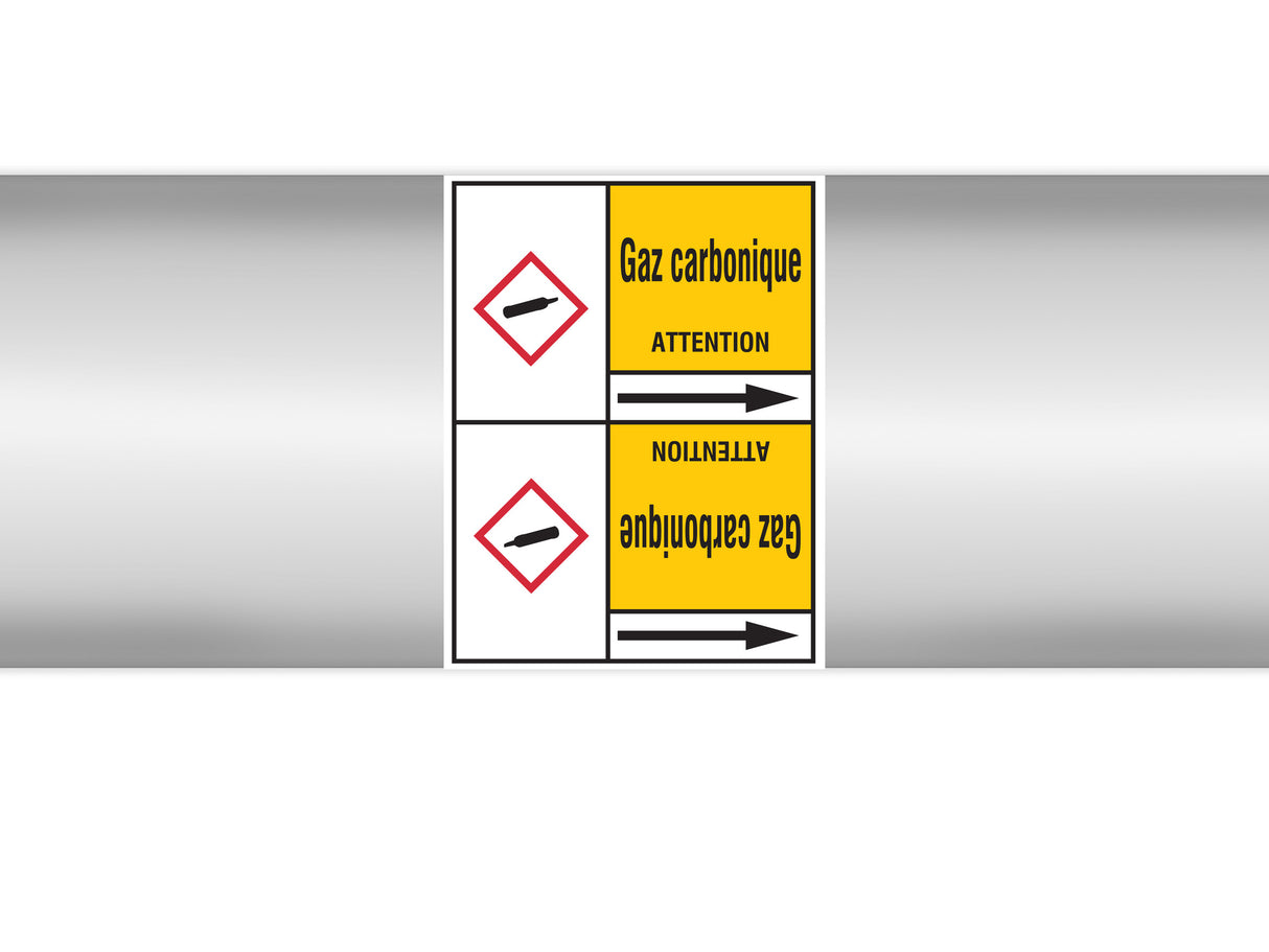 Marqueurs en rouleau continu, with pictogrammes - CO2 (product francophone)