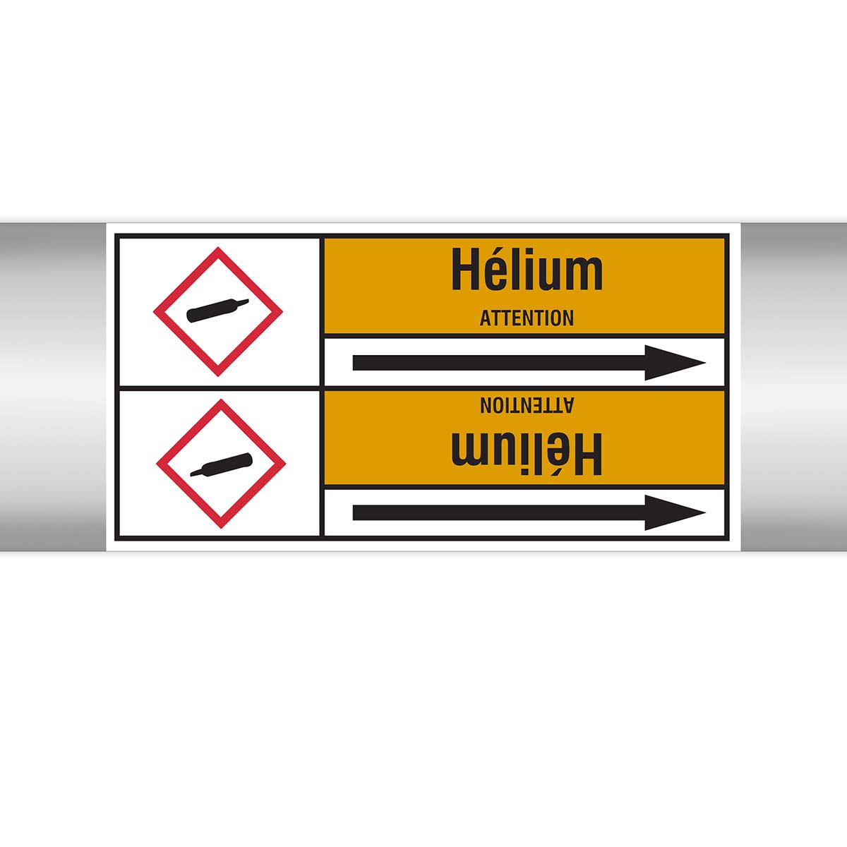 Marqueurs en rouleau continu, with pictogrammes - Hélium (produit francophone)