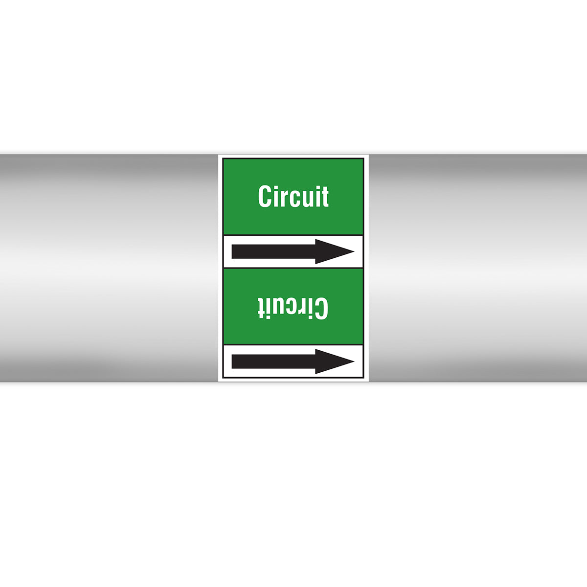 Marqueurs en rouleau continu, sans pictogramme - Circuit (product francophone)