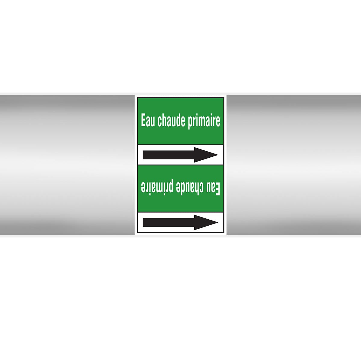 Marqueurs en rouleau continu, sans pictogramme - Eau chaude primaire (produit francophone)