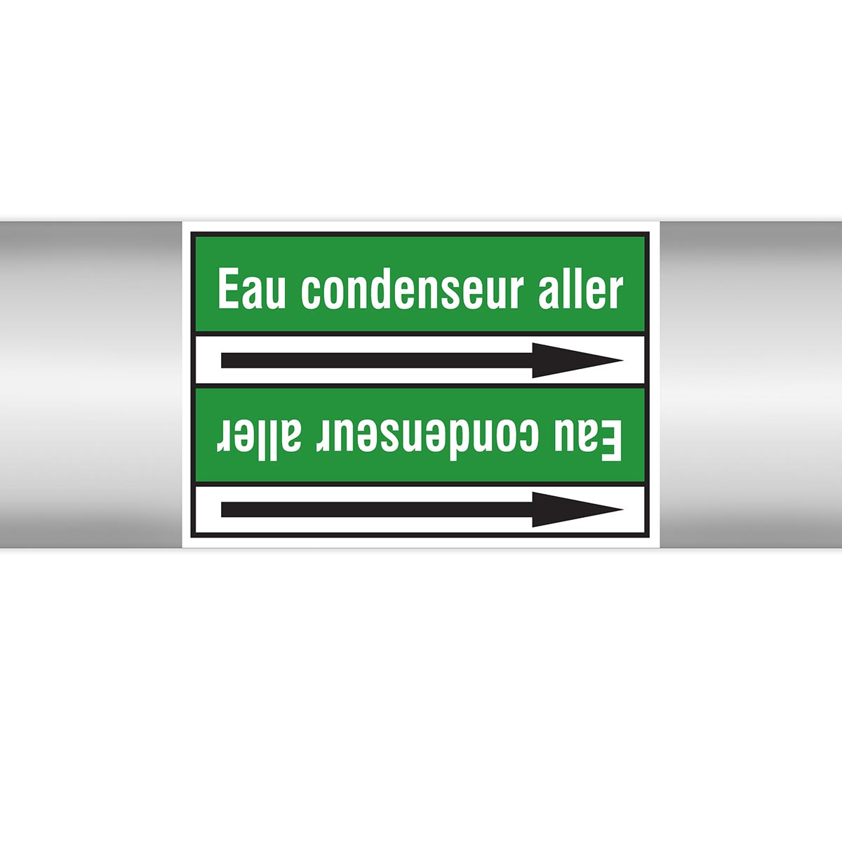 Marqueurs en rouleau continu, sans pictogramme - Eau condenseur aller (produit francophone)