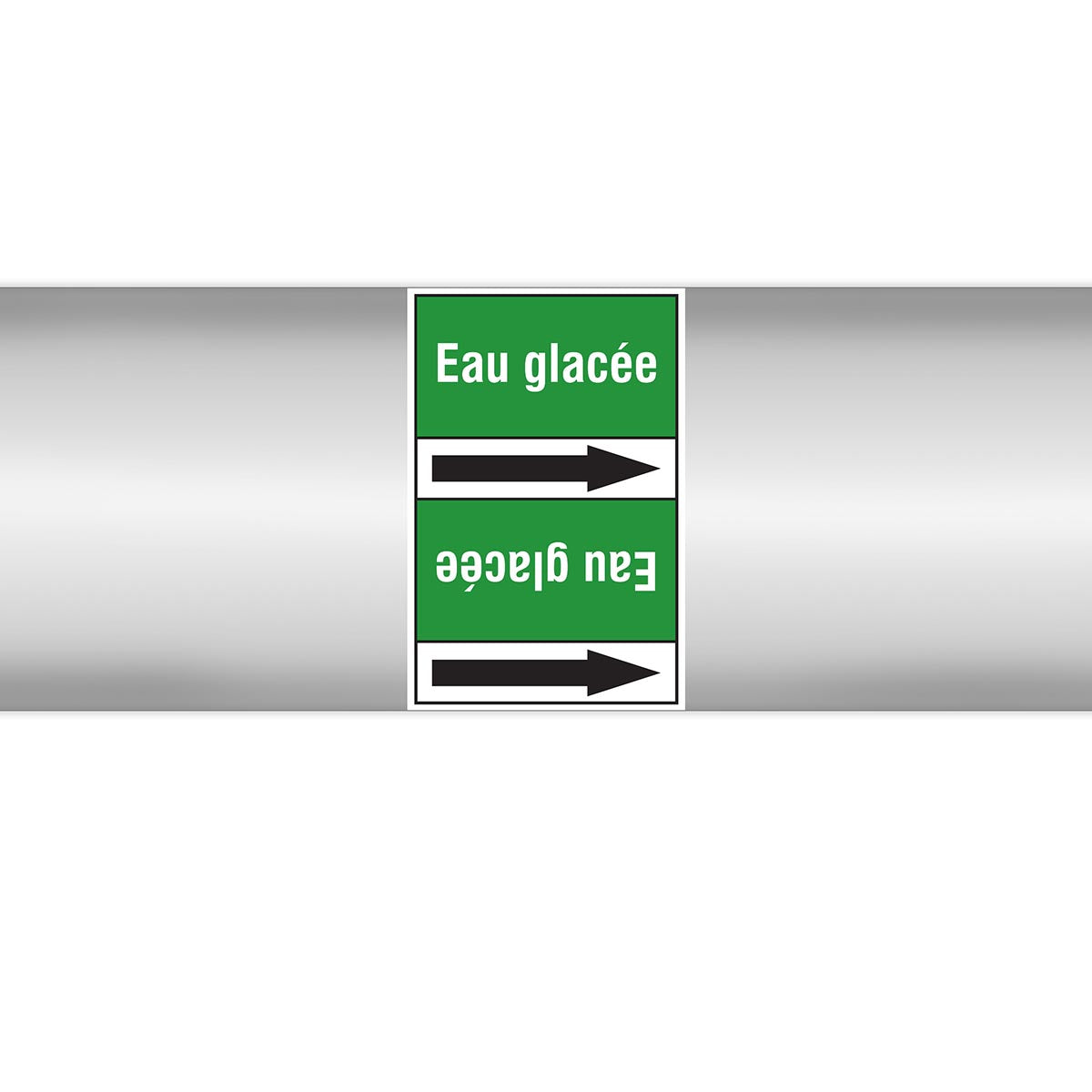 Marqueurs en rouleau continu, sans pictogramme - Eau glacée (produit francophone)