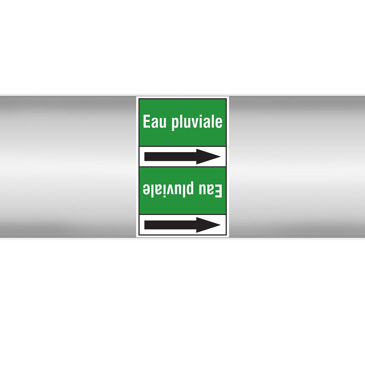 Marqueurs en rouleau continu, sans pictogramme - Eau pluviale (product francophone)