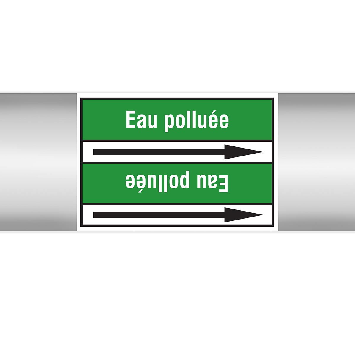 Marqueurs en rouleau continu, sans pictogramme - Eau polluée (produit francophone)