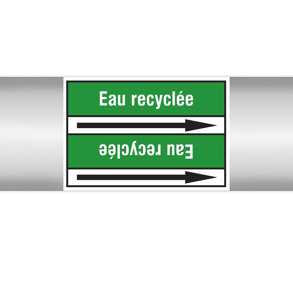 Marqueurs en rouleau continu, sans pictogramme - Eau recyclée (product francophone)