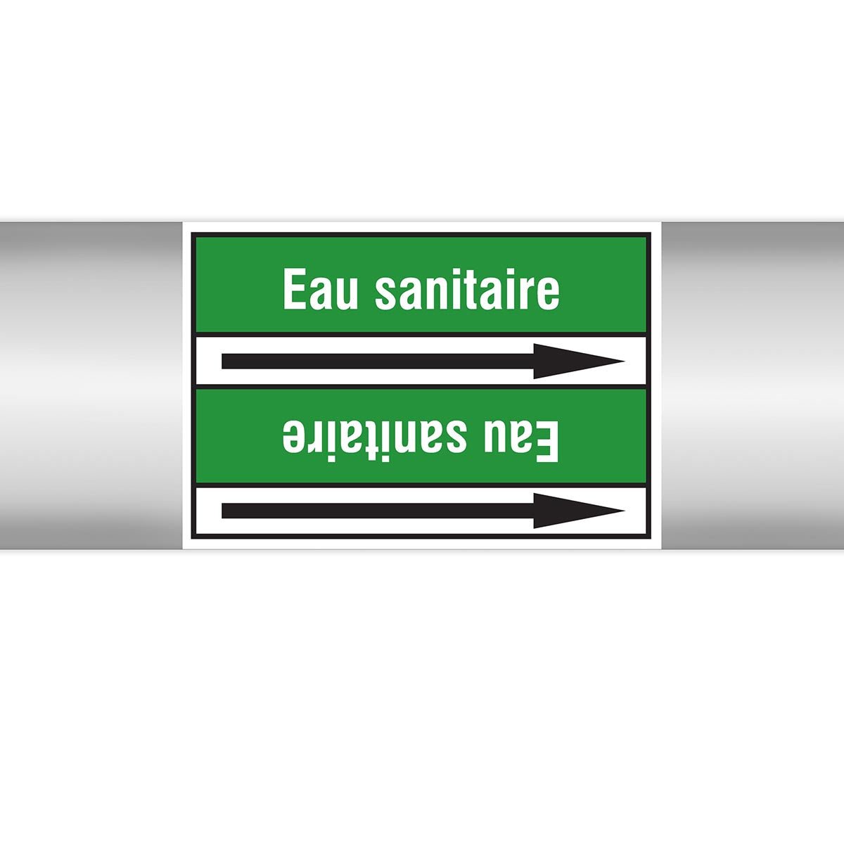 Marqueurs en rouleau continu, sans pictogramme - Eau sanitaire (produit francophone)