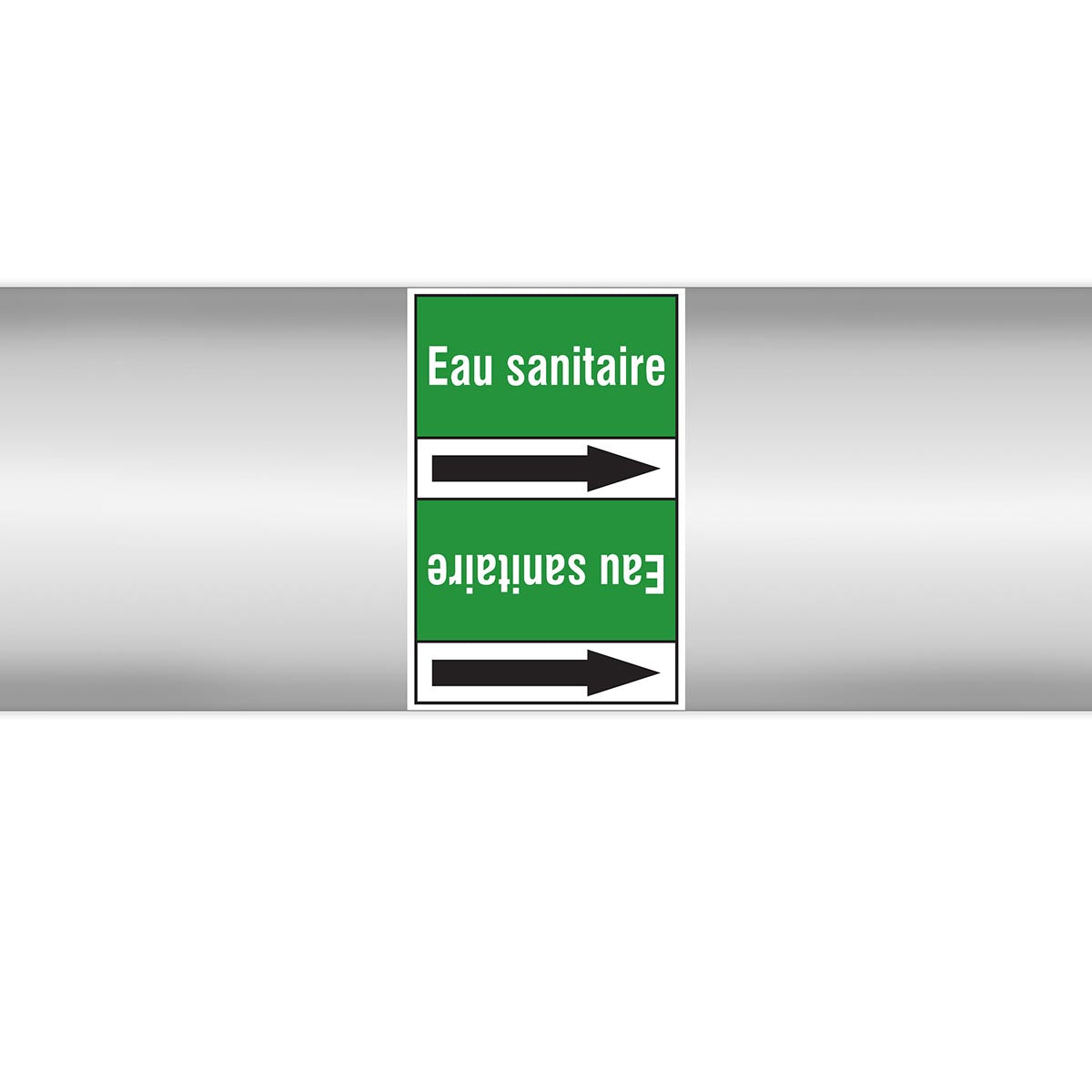 Marqueurs en rouleau continu, sans pictogramme - Eau sanitaire (produit francophone)