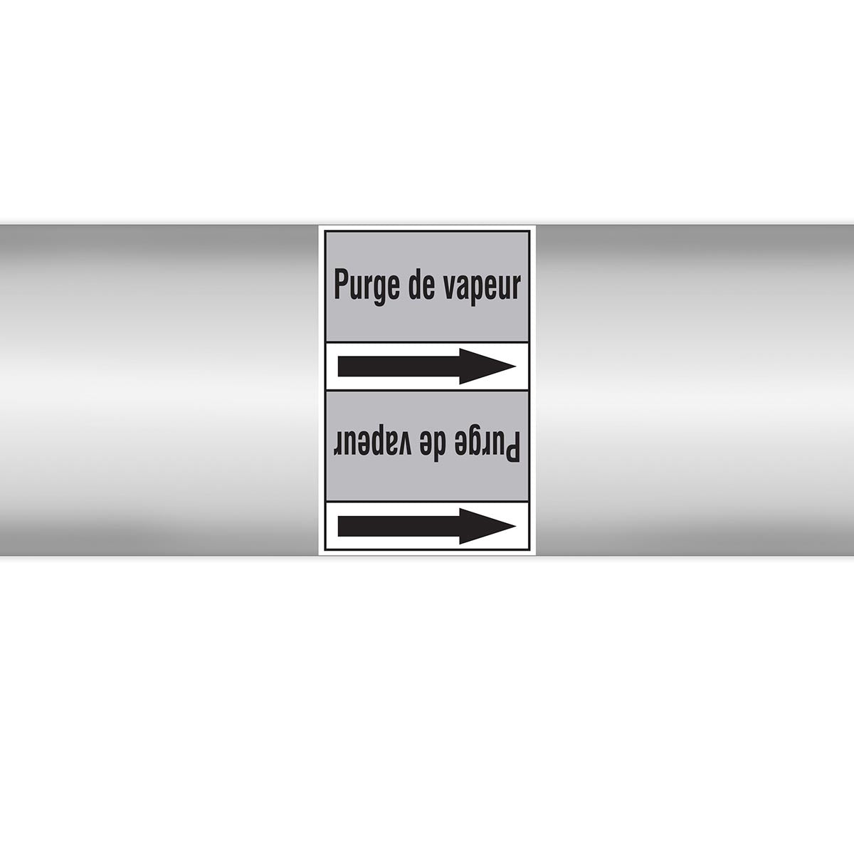 Marqueurs en rouleau continu, sans pictogramme - Purge de vapeur (produit francophone)