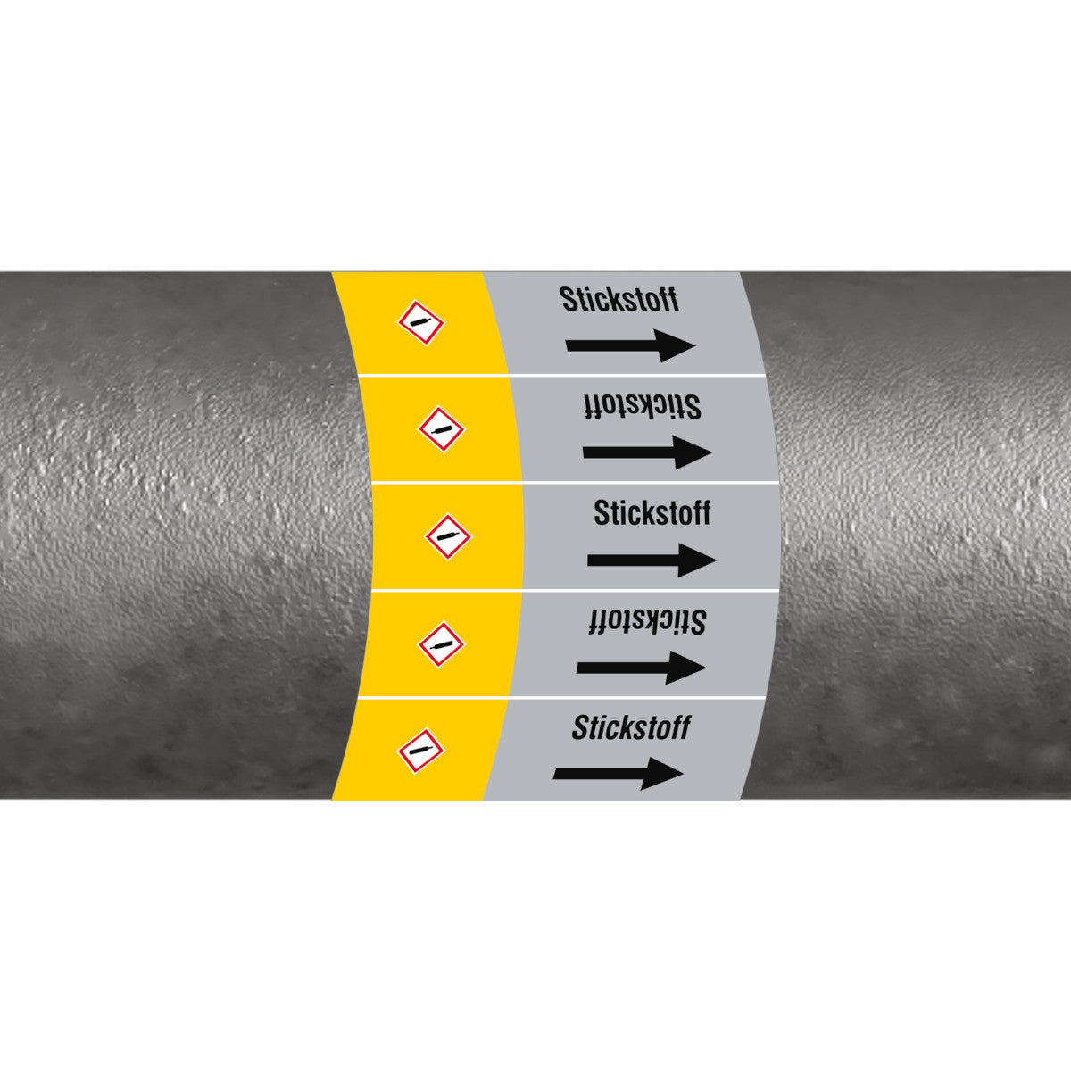 ISO 20560 Pipe Markers - Gas