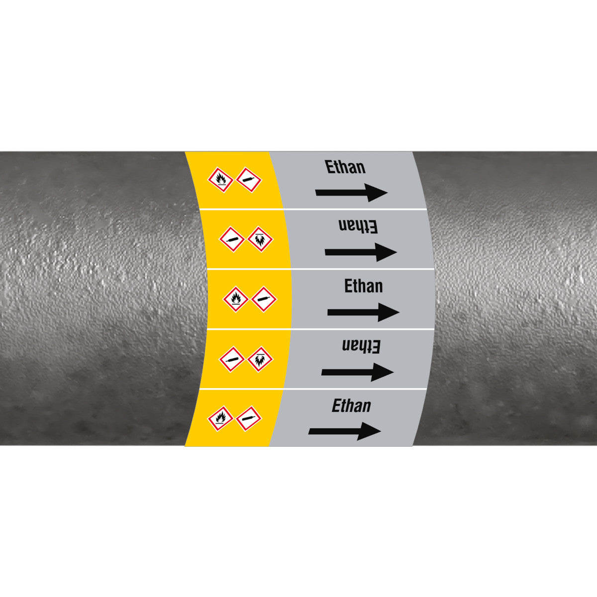 ISO 20560 Pipe Markers - Gas