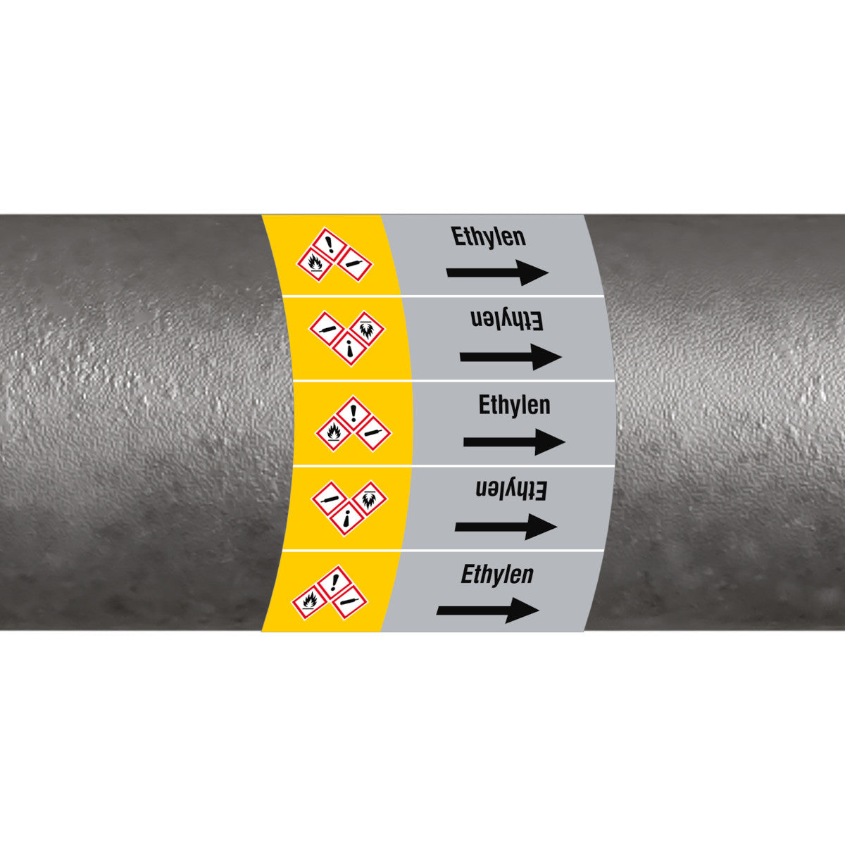 ISO 20560 Pipe Markers - Gas