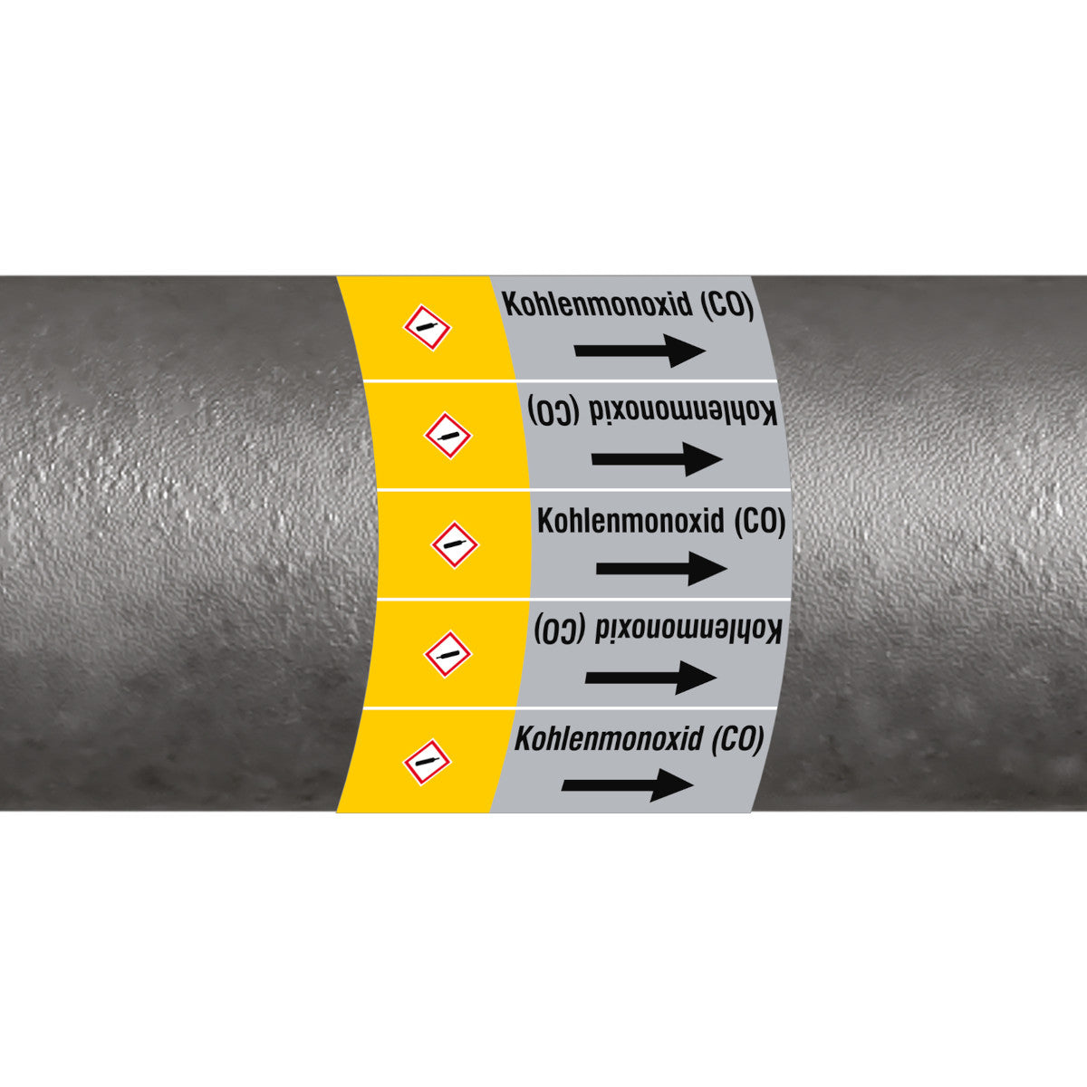 ISO 20560 Pipe Markers - Gas