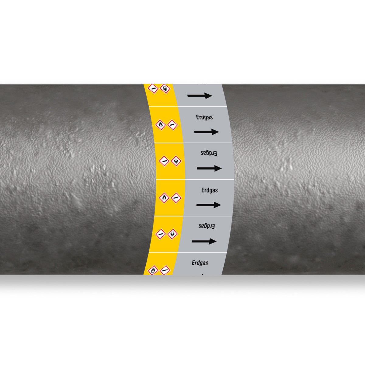 ISO 20560 Pipe Markers - Gas
