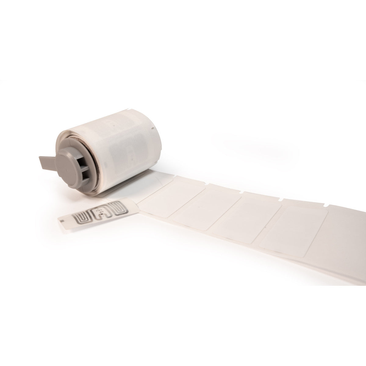 Weisse RFID-Etiketten aus Polyester mit glänzender Oberfläche für die Rückverfolgbarkeit von Wirtschaftsgütern