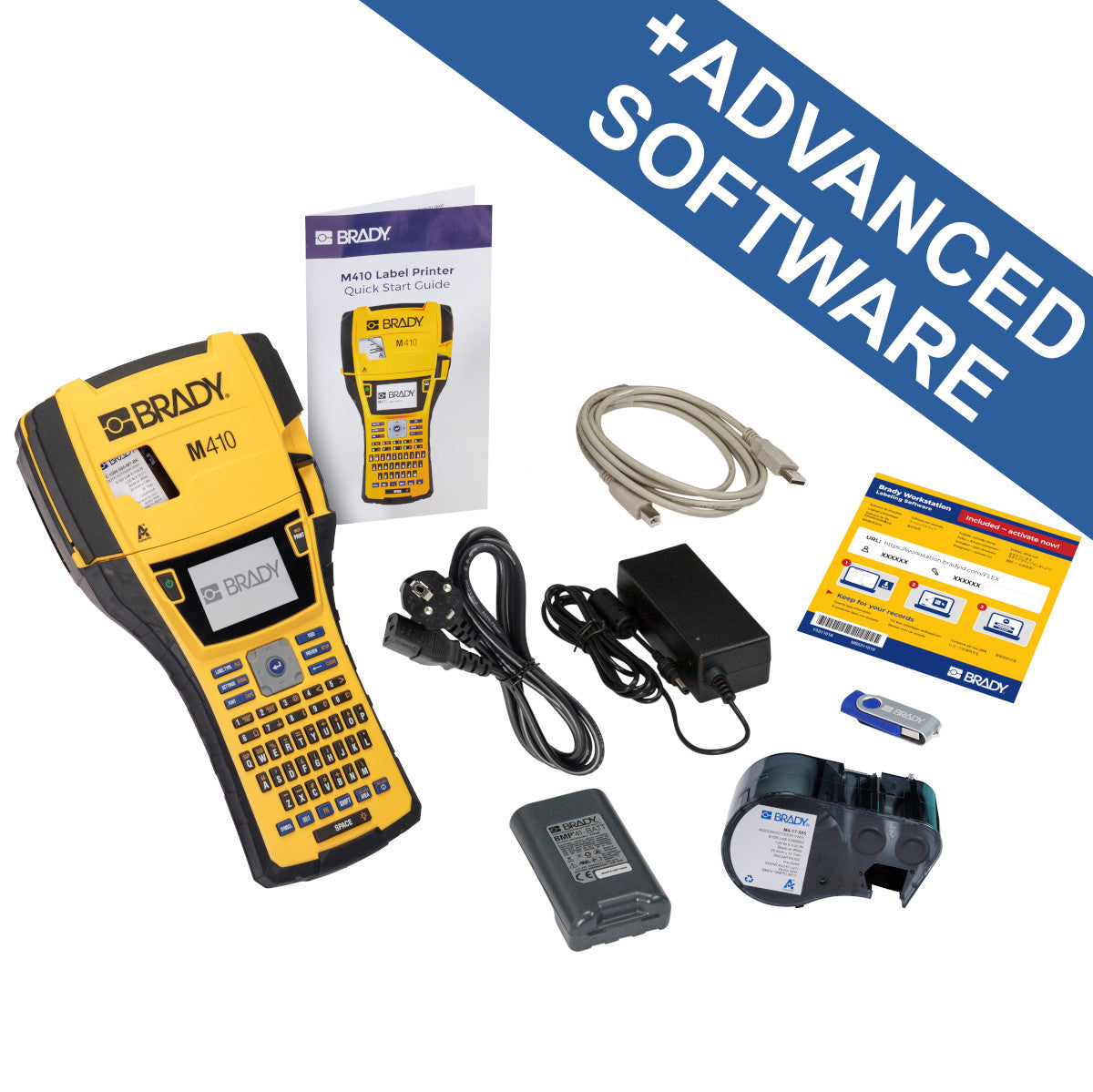M410 Etikettendrucker EU + Brady Workstation-Suite