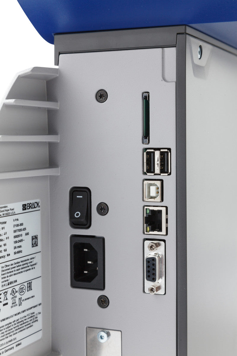 BradyPrinter i7100 300 dpi - EU mit Abziehfunktion und Brady Workstation-Suite
