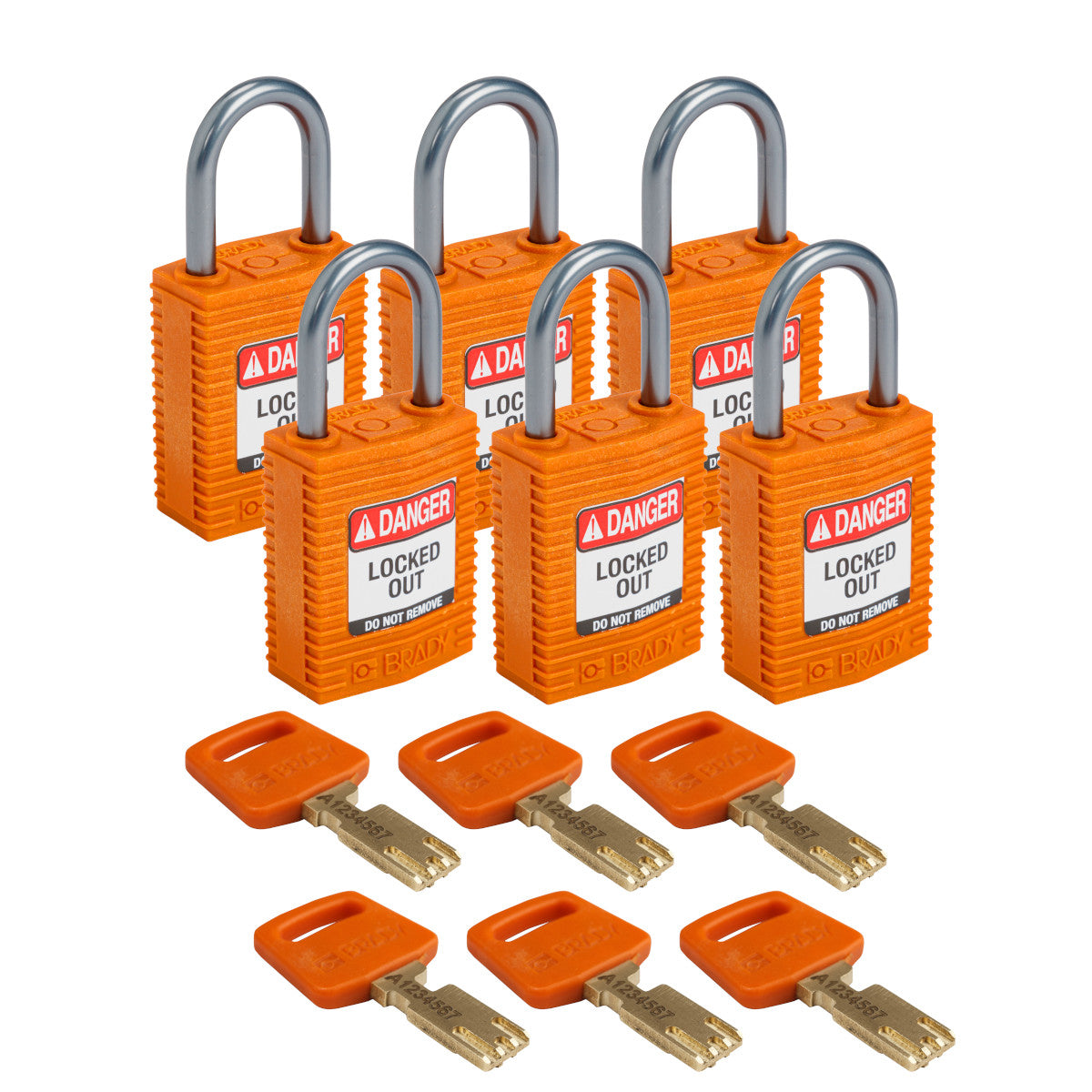 SafeKey Compact Nylon-Vorhängeschlösser mit Aluminiumbügel für Lockout-Anwendungen