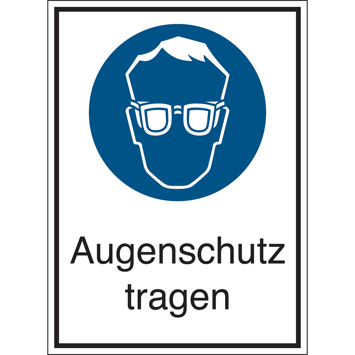 Gebotsschilder - Augenschutz benutzen