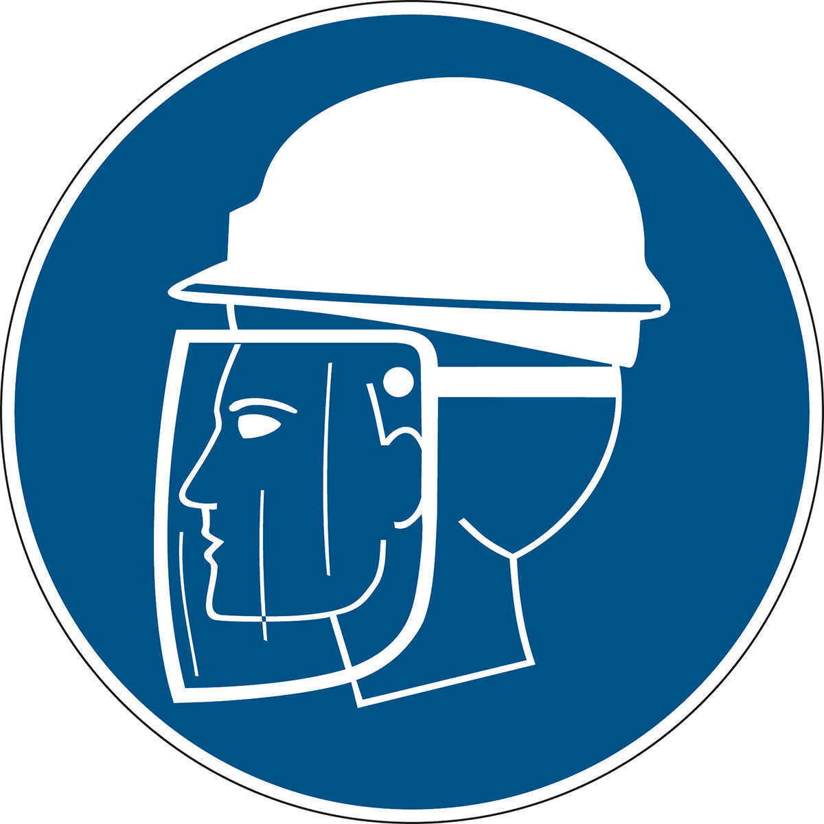 Mandatory signs - Use head and face protection