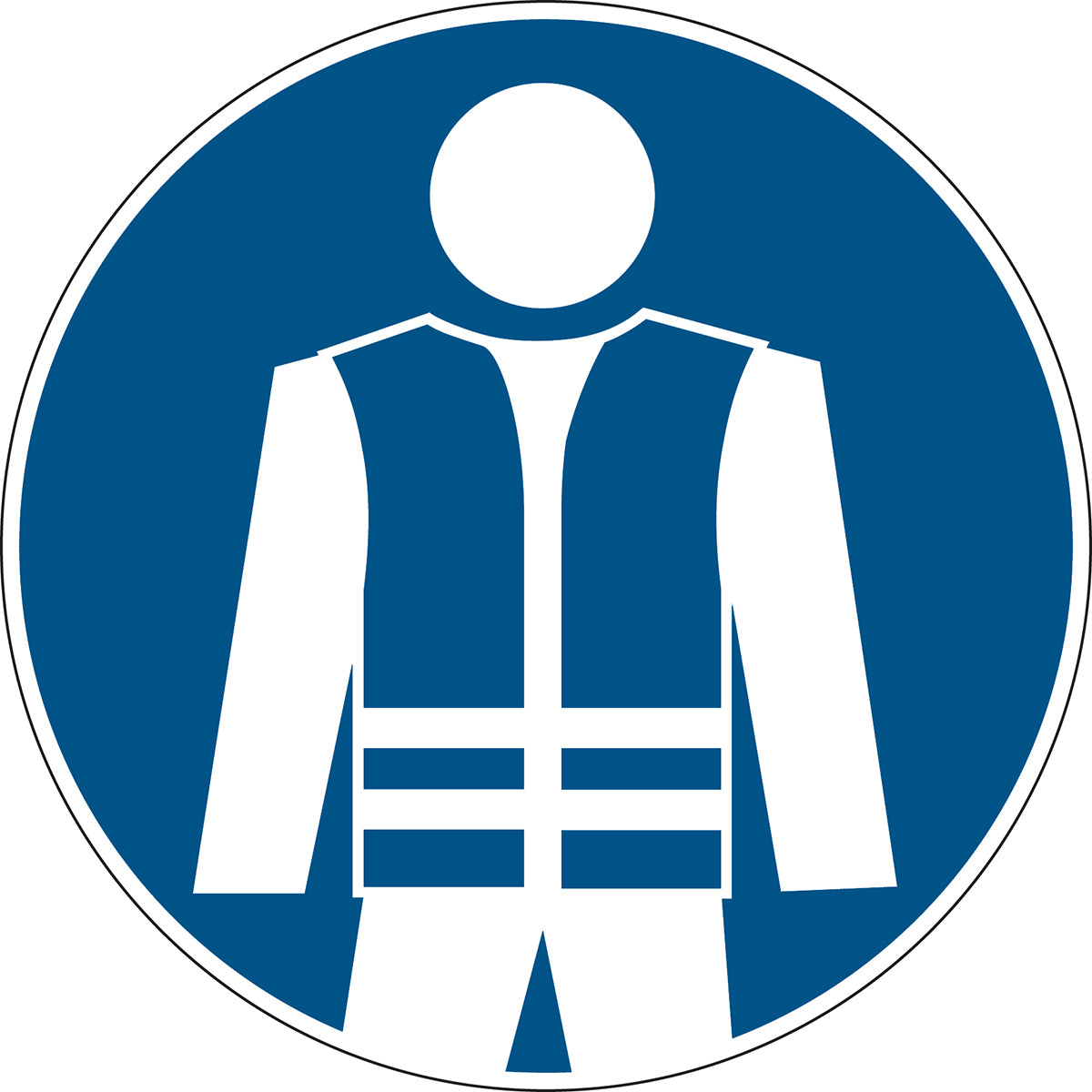 Gebotsschilder - Warnweste anlegen