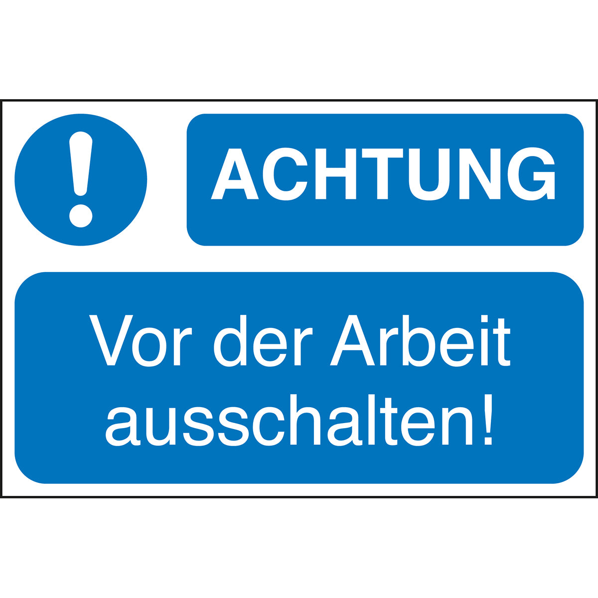 Maschinenkennzeichnung: selbstklebend