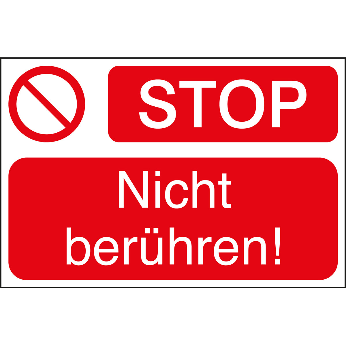 Maschinenkennzeichnung: selbstklebend