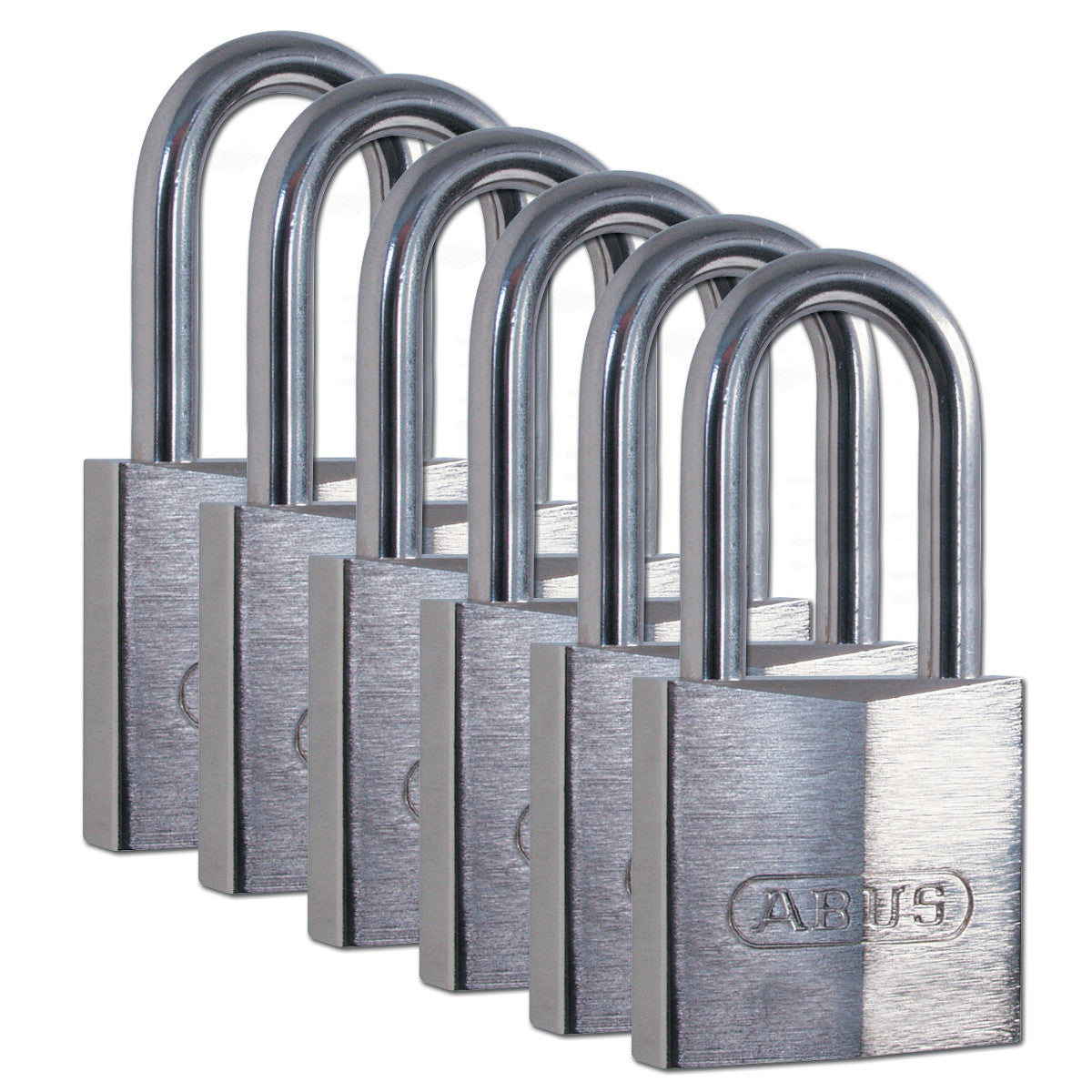 Messingschlösser, 39 mm, Bügel aus rostfreiem Stahl (6 Stück/Packung)