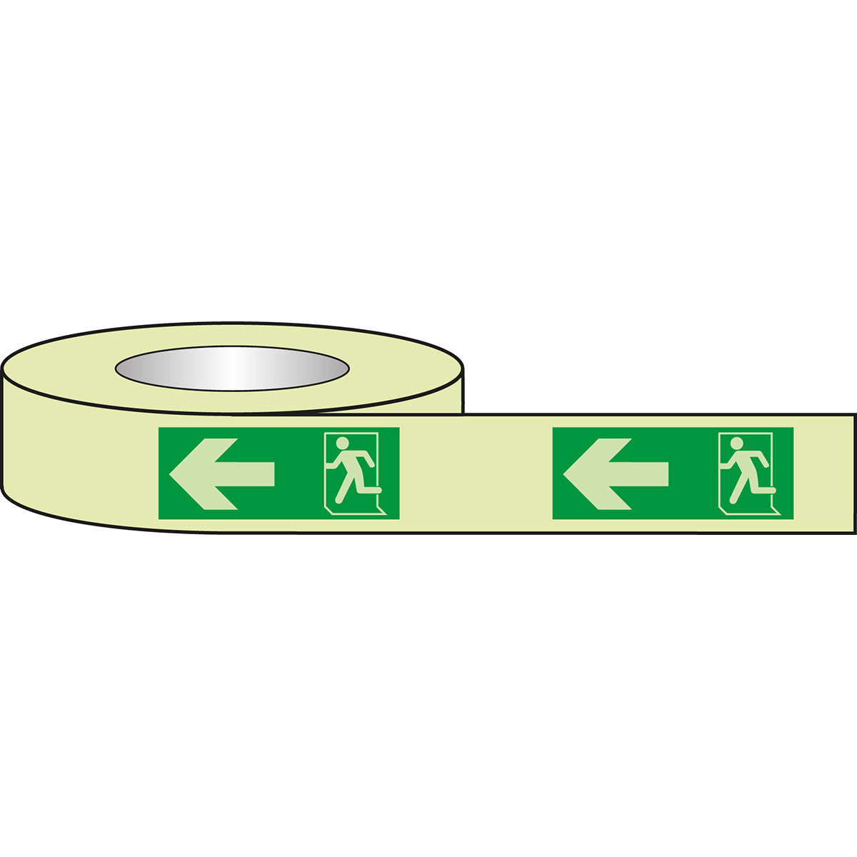 Photoluminescent marking tape