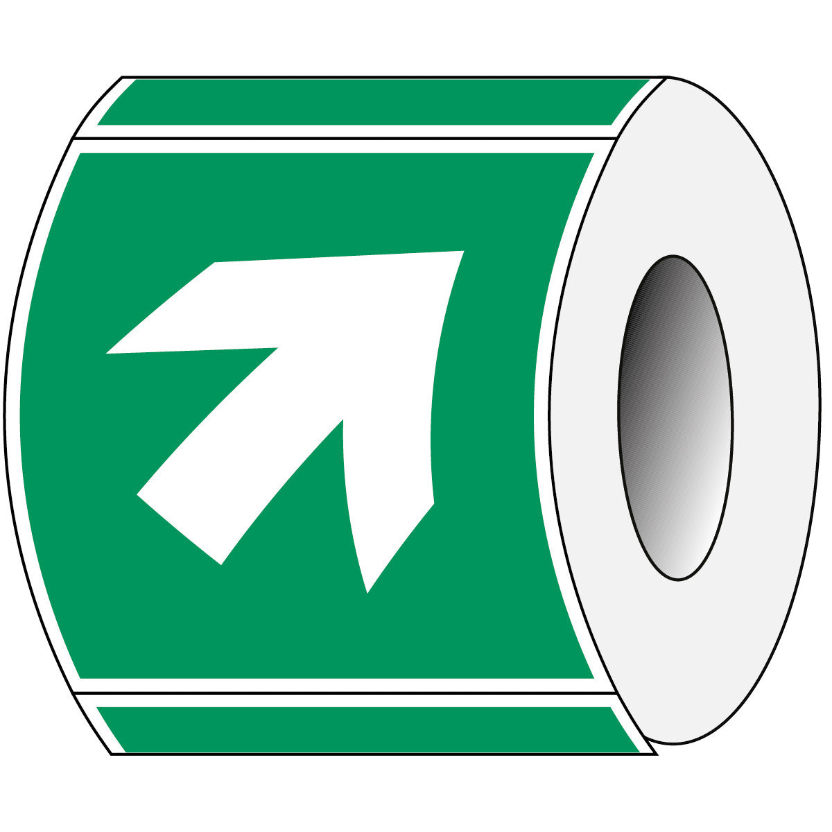 ISO safety sign - direction indication straight