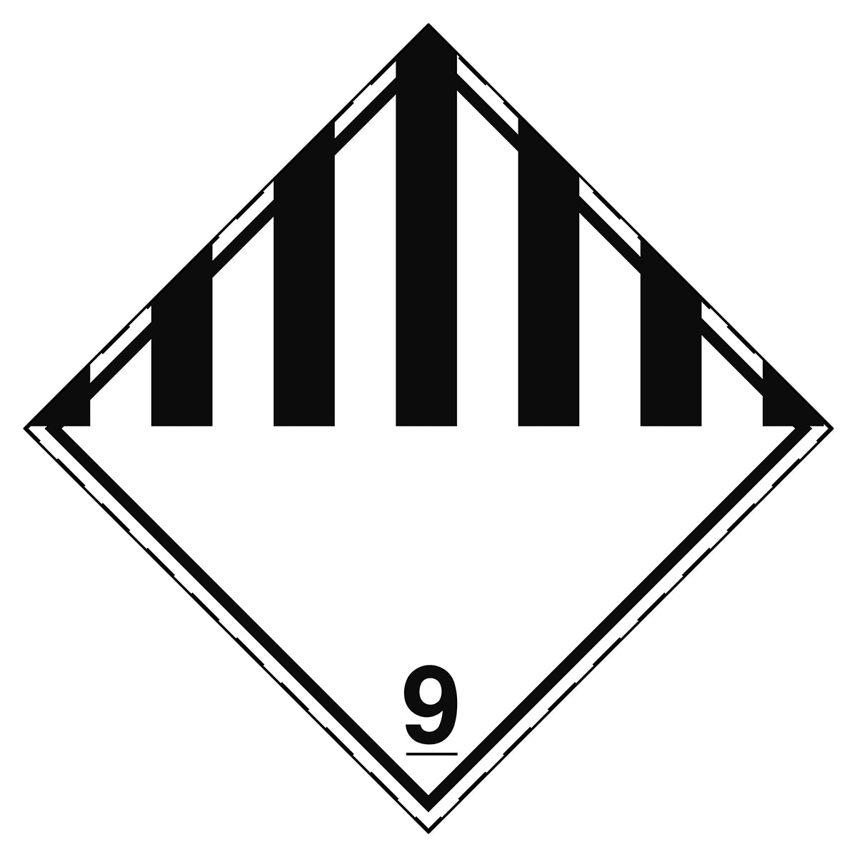 Aufkleber für den Transport gefährlicher Güter - Verschiedene gefährliche Stoffe und Gegenstände