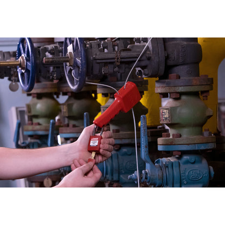 Allzweck-Kabelverriegelungssystem mit ummanteltem Stahlkabel, 2,44 m