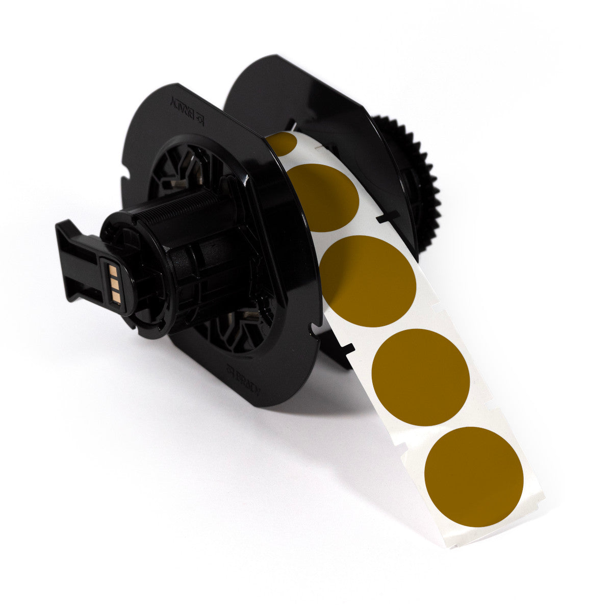 Inspection sticker, 35 mm, brown