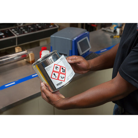 Vorgedruckte GHS/CLP-Chemieetiketten für die Drucker BBP3X/S3XXX/i3300