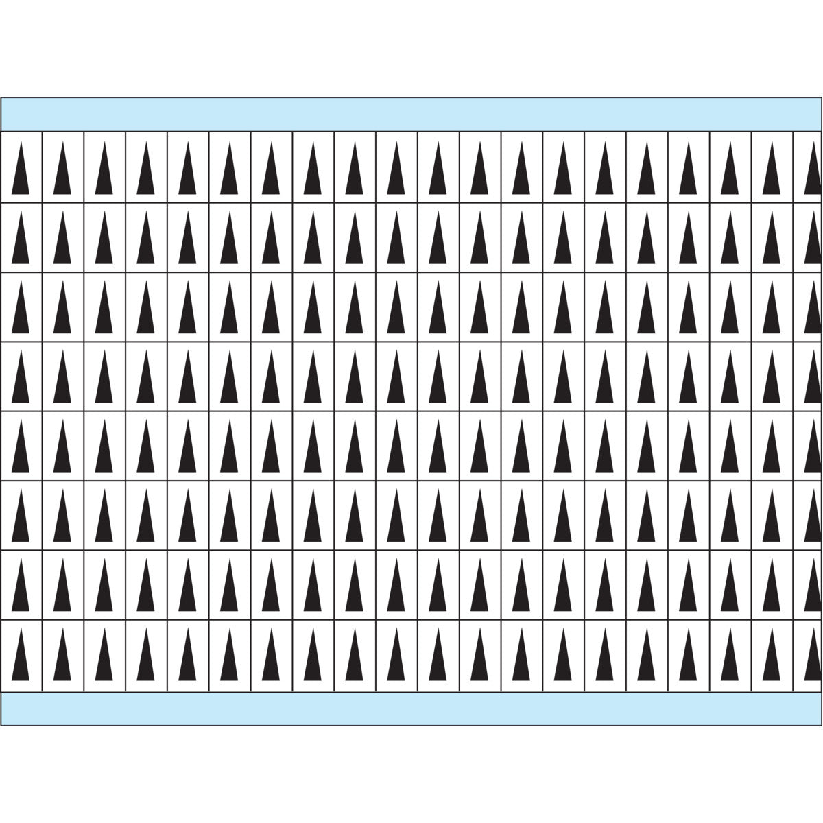 Vorgestanzte Inspektionspfeile auf Karten