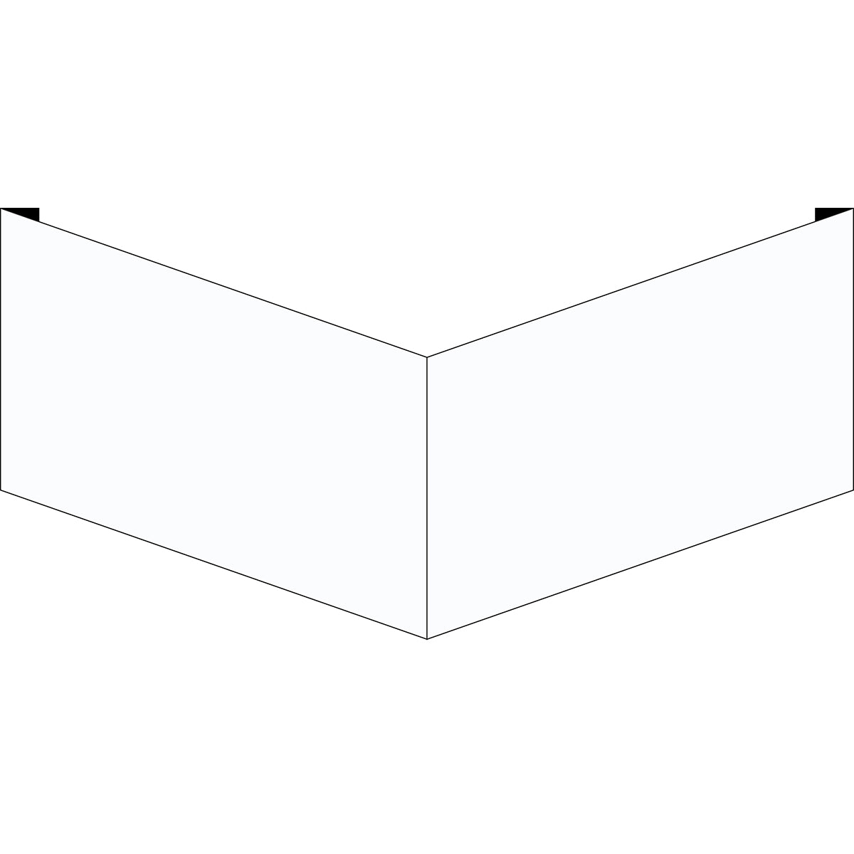 Blanko Winkelschilder