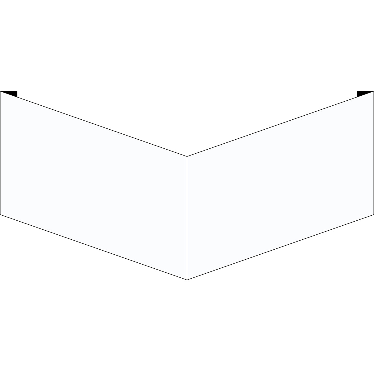 Blanko Winkelschilder