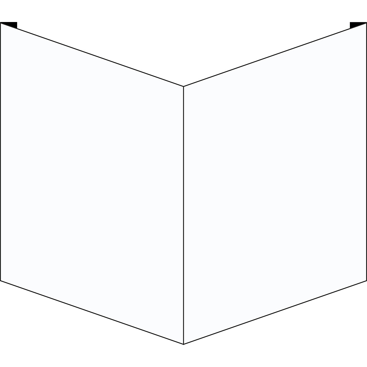 Blanko Winkelschilder