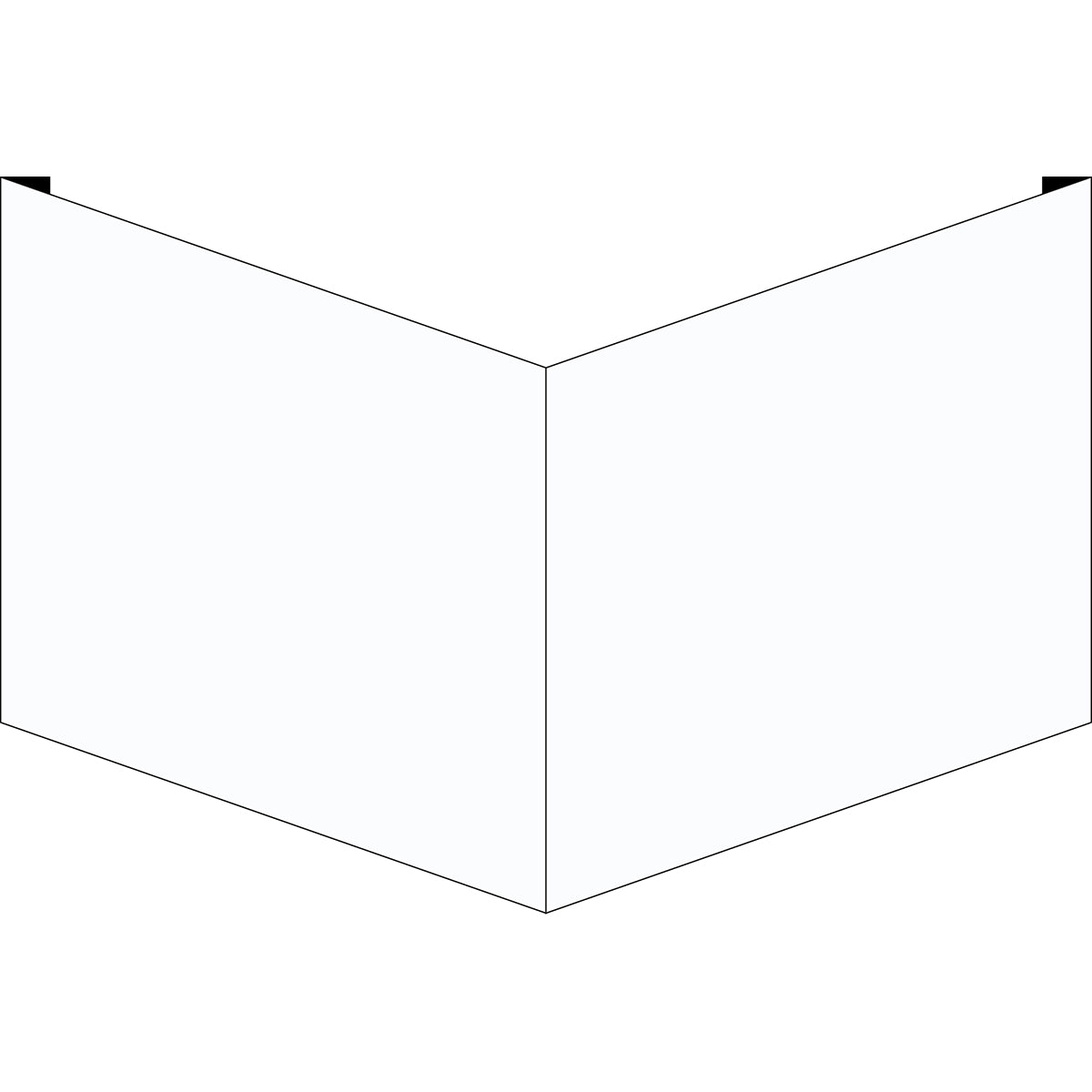 Blanko Winkelschilder