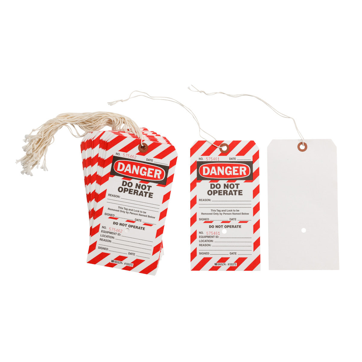 Zweiteilige, perforierte Anhänger