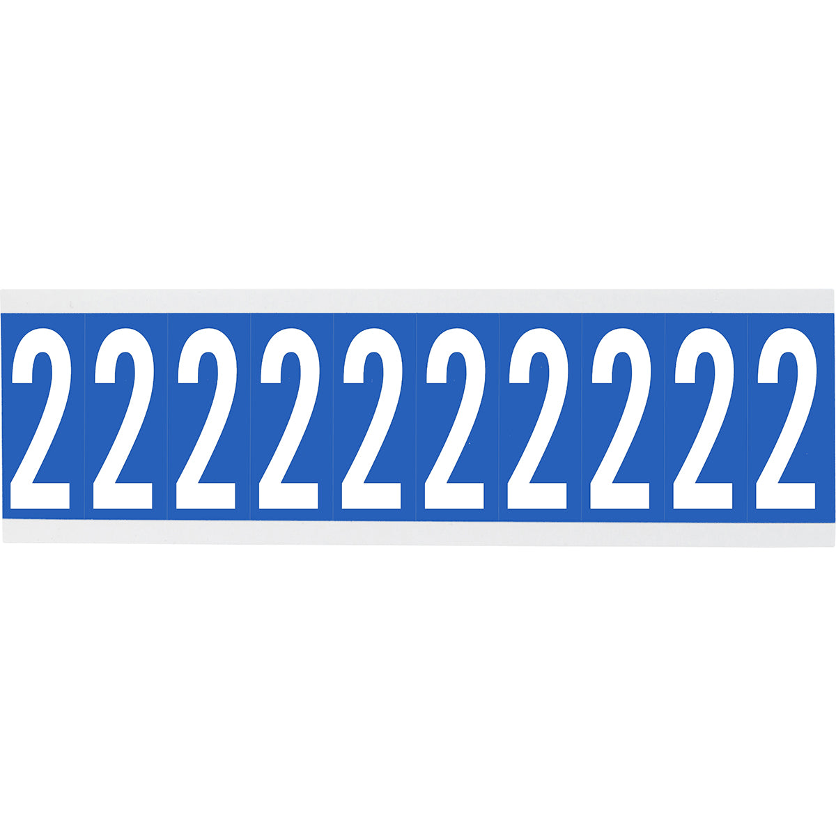Chiffres ou lettres sur carte - 22 x 38 mm Blanc/Noir - 2