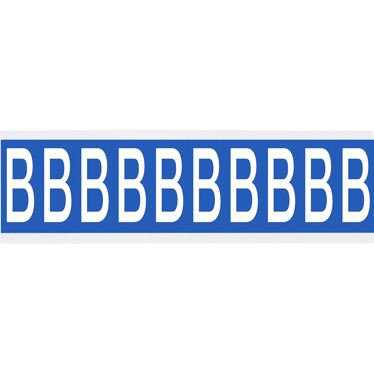 Numbers or letters on card - 22 x 38 mm White/Black - B
