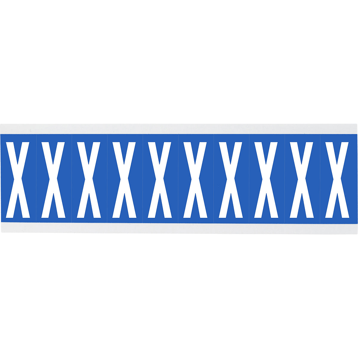 Chiffres ou lettres sur carte - 22 x 38 mm Blanc/Noir - X