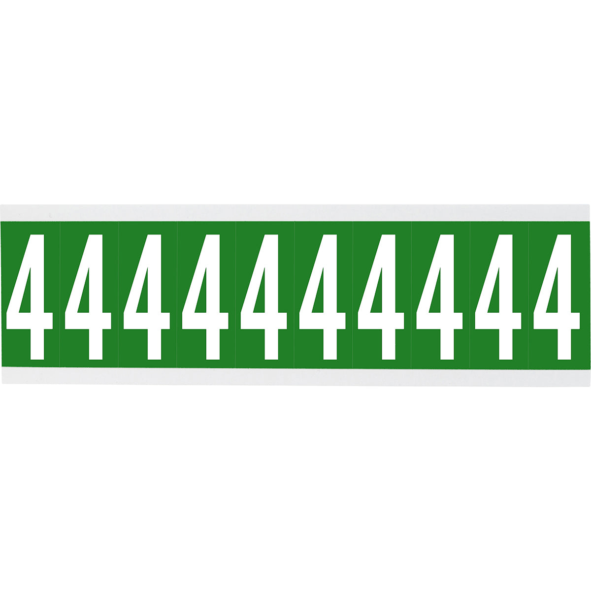 Chiffres ou lettres sur carte - 22 x 38 mm Blanc/Vert - 4