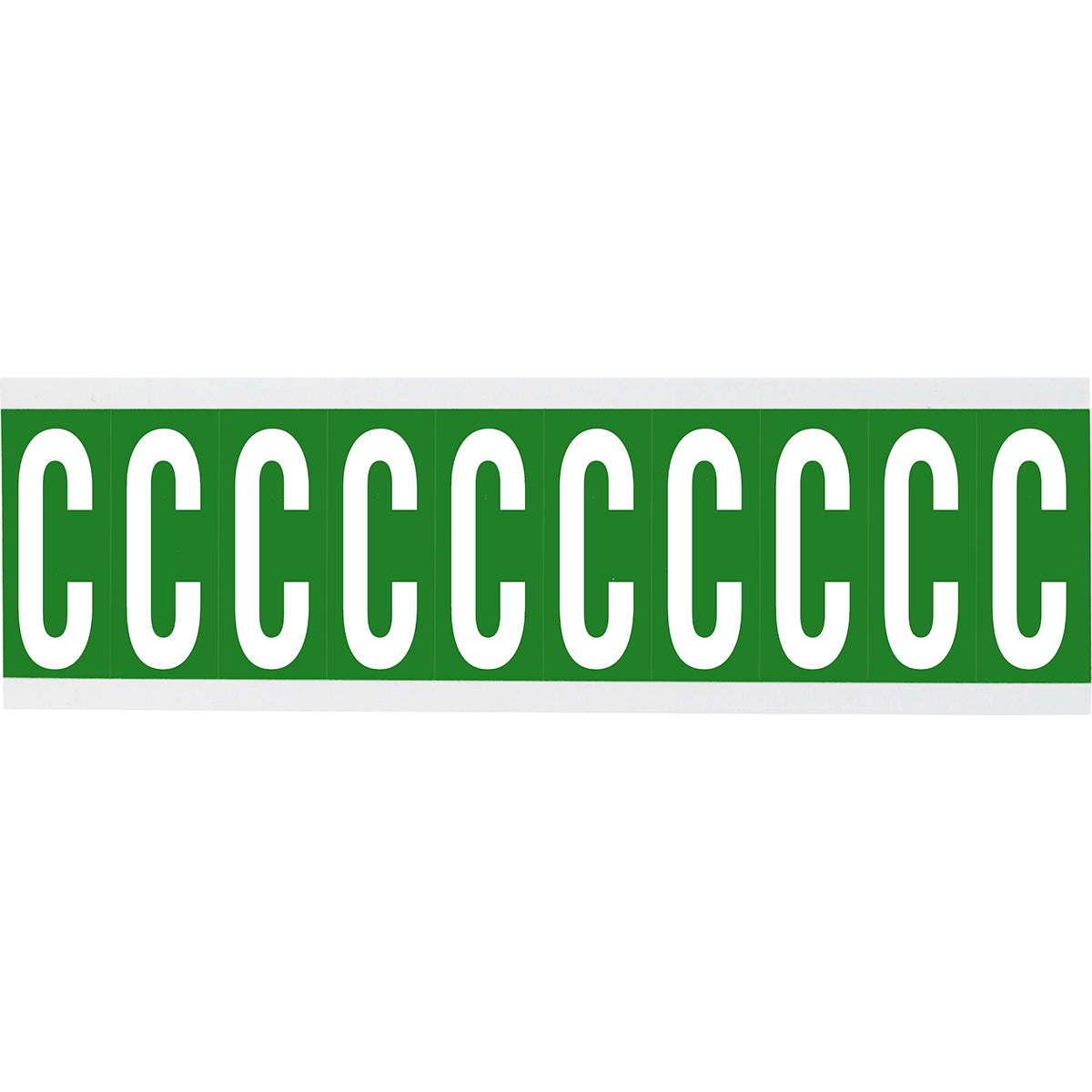 Chiffres ou lettres sur carte - 22 x 38 mm Blanc/Vert - C