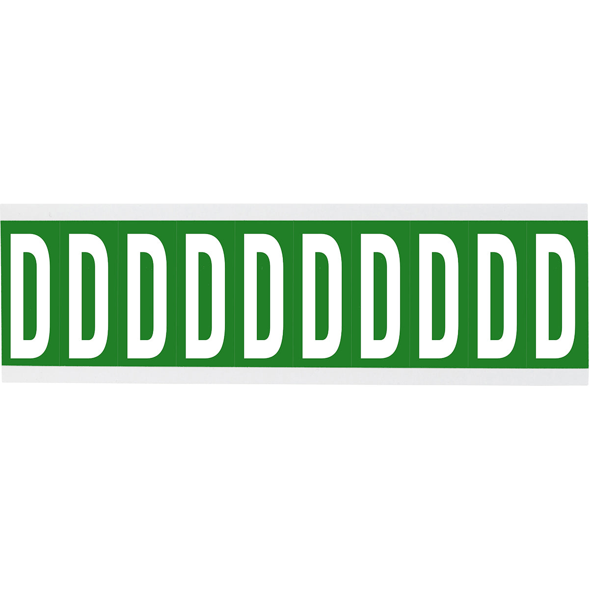 Chiffres ou lettres sur carte - 22 x 38 mm Blanc/Vert - D