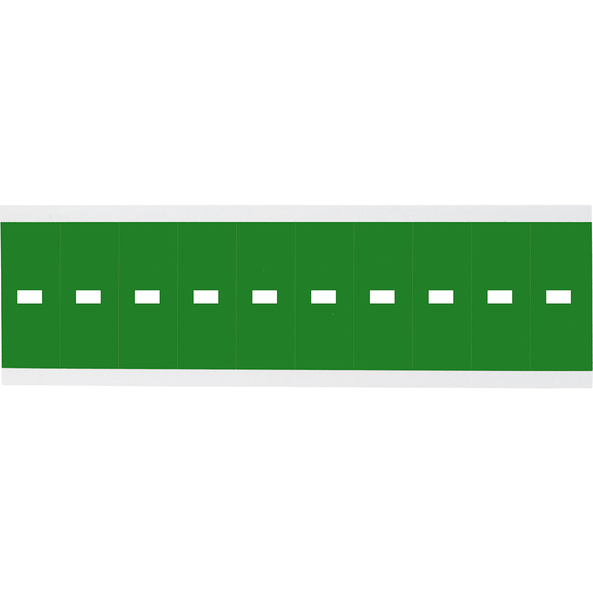 Chiffres ou lettres sur carte - 22 x 38 mm Blanc/Vert - Trait d'union